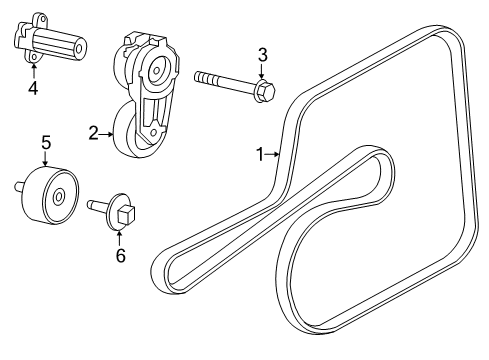2021 Dodge Charger Belts & Pulleys Diagram 2