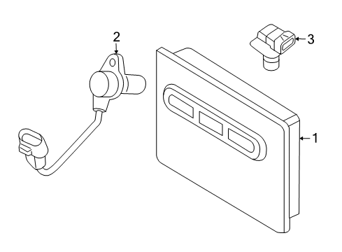 Powertrain Control Module Diagram for 56044562CF