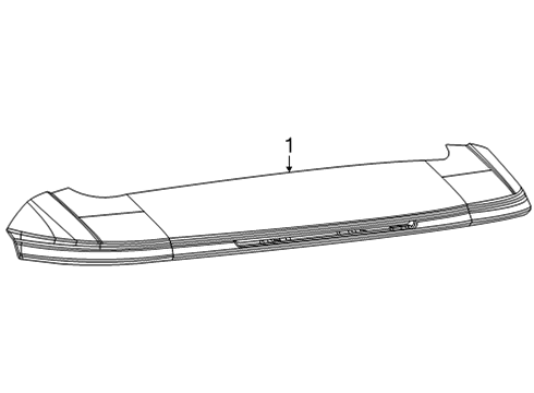 2022 Jeep Grand Cherokee L Rear Spoiler Diagram