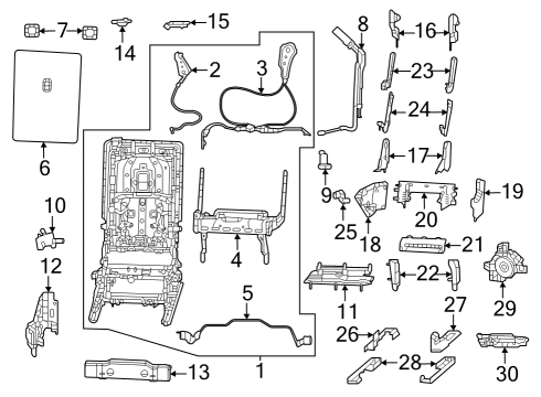 2023 Jeep Grand Wagoneer L Second Row Seats Diagram 5