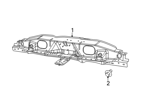 2022 Ram ProMaster 2500 Radiator Support Diagram