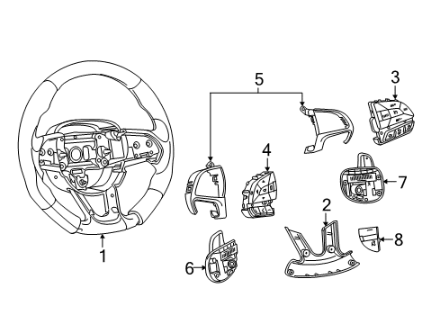 2022 Dodge Charger Steering Column & Wheel, Steering Gear & Linkage Diagram 5