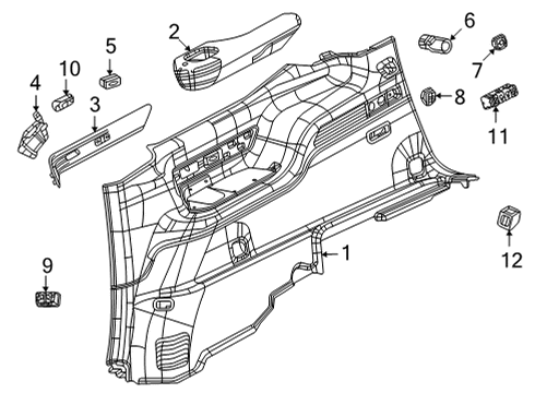 2022 Jeep Wagoneer Grocery Diagram for 7FH74TX7AA