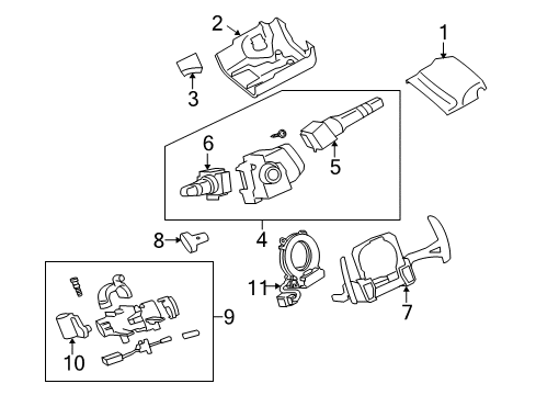 Switch-Windshield WIPER & WINDSHIE Diagram for 8612A042