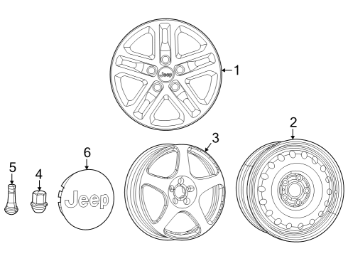 2023 Jeep Grand Cherokee Wheels Diagram 1