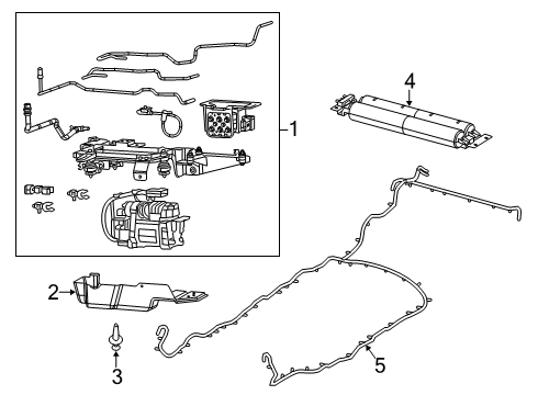 2023 Ram 1500 Suspension Components, Lower Control Arm, Upper Control Arm, Ride Control, Stabilizer Bar Diagram 4