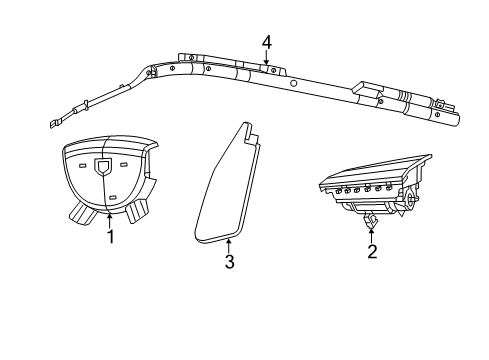 2022 Ram 1500 Classic Air Bag Components Diagram 1