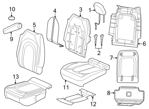 2023 Chrysler Voyager Second Row Seats Diagram 3