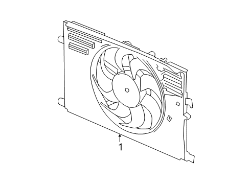 2022 Ram ProMaster City Cooling System, Radiator, Water Pump, Cooling Fan Diagram 1