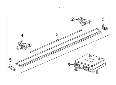 2022 Ram 2500 Running Board Diagram 1