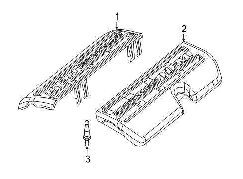 2022 Dodge Charger Engine Appearance Cover Diagram 3