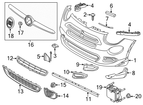 Extension-Front FASCIA Diagram for 6AP15LXHAA