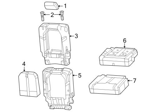 2023 Jeep Grand Wagoneer L Second Row Seats Diagram 1