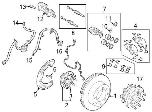 2022 Ram 3500 Brake Components Diagram 1