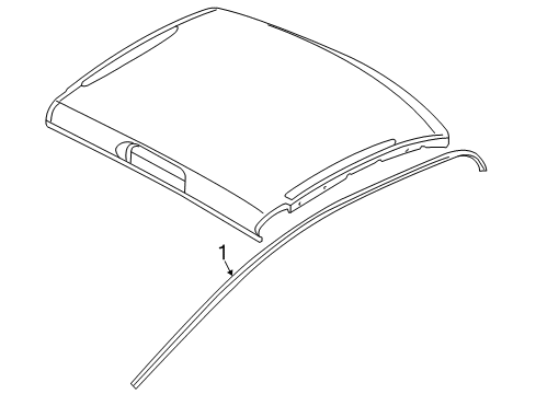 2022 Ram 1500 Classic Exterior Trim - Cab Diagram 3