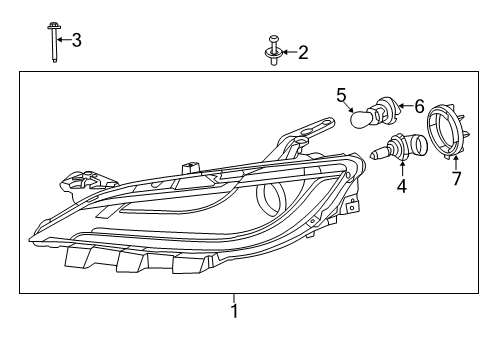 Headlamp-Headlamp Diagram for 68422068AA