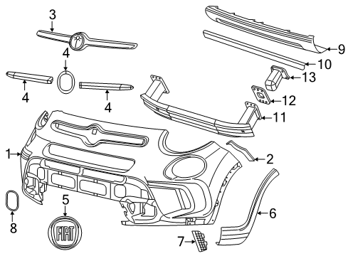 APPLIQUE-FASCIA Diagram for 6SB94U00AA
