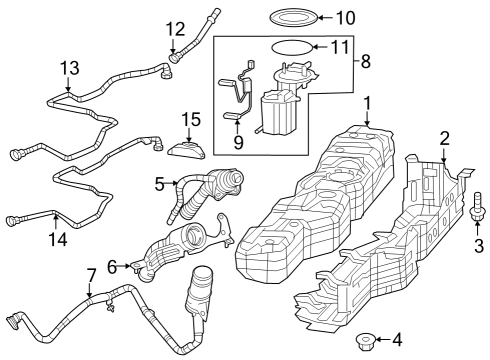 2023 Jeep Gladiator Fuel System Components Diagram 1