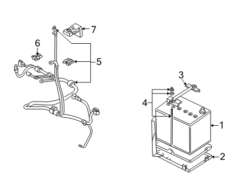 Battery Diagram for MR960468