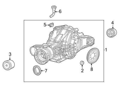2022 Jeep Grand Cherokee Axle & Differential - Rear Diagram