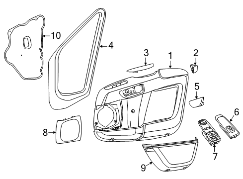 2022 Ram ProMaster 2500 Front Door Diagram 2