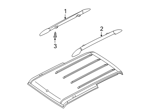 Rack-Roof Diagram for 7661A119XA