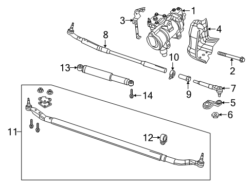 2023 Ram 2500 Steering Column & Wheel, Steering Gear & Linkage, Shroud, Switches & Levers Diagram 3