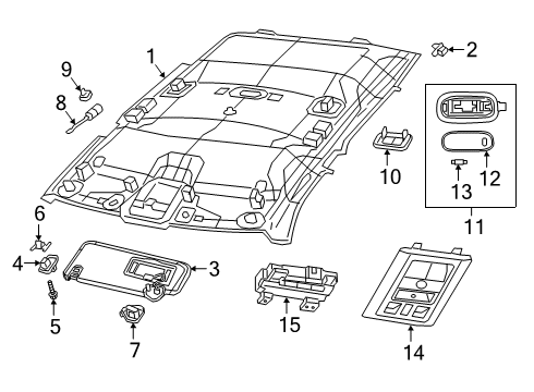 2023 Ram 2500 Bulbs Diagram 1