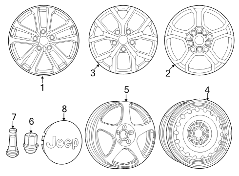 2023 Jeep Grand Cherokee Wheels Diagram 2