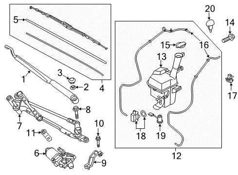 Assembly-Wipe-Assembly-WIPER,Ps Diagram for 983601R000