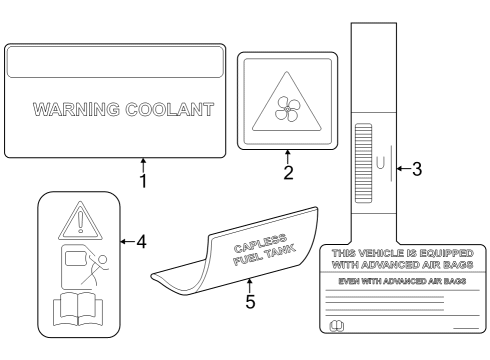 2023 Dodge Hornet Information Labels Diagram