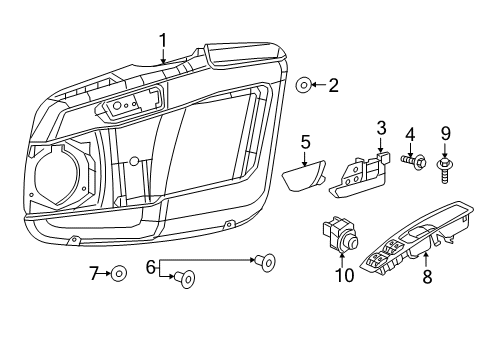2022 Ram ProMaster City Mirrors Diagram 1