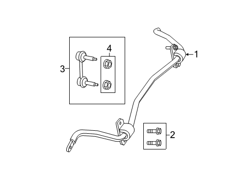 2023 Dodge Durango Rear Suspension, Lower Control Arm, Ride Control, Stabilizer Bar, Torque Arm, Suspension Components Diagram 2