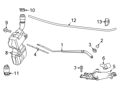Linkage-WIPER Diagram for 68093043AA