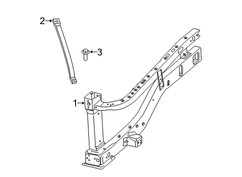 2022 Ram 3500 Inner Components - Fender Diagram