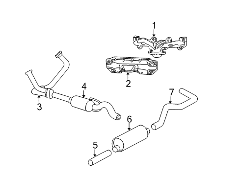 MUFFLER-Exhaust Diagram for 52103248AB
