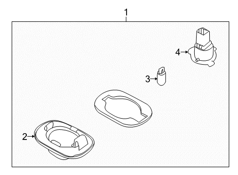 Assembly-L/PL-Assembly-L/PLATE Bulb Diagram for 925501M000