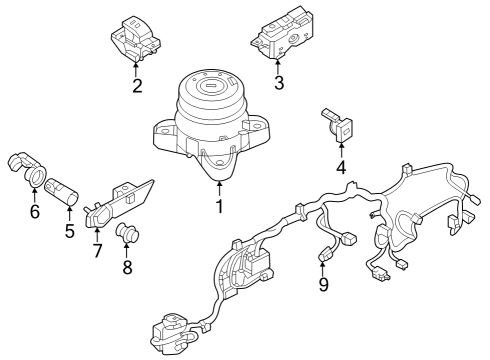 2023 Dodge Hornet Electrical Components - Console Diagram