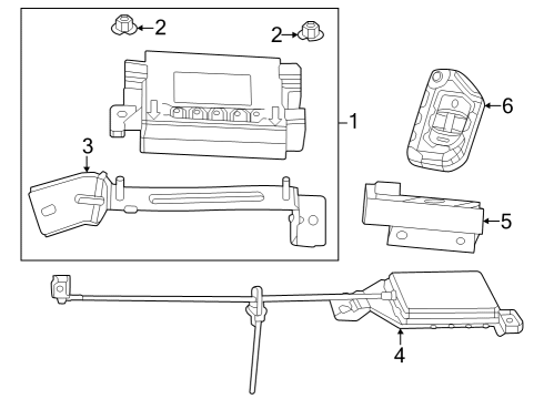 2022 Jeep Wrangler BLANK FOB-INTEGRATED KEY FOB Diagram for 68416782AC