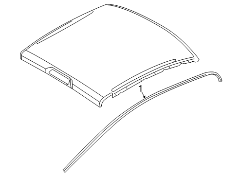 2022 Ram 1500 Classic Exterior Trim - Cab Diagram 1