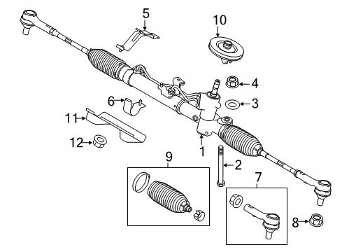 2022 Ram ProMaster City Steering Column & Wheel, Steering Gear & Linkage Diagram 2
