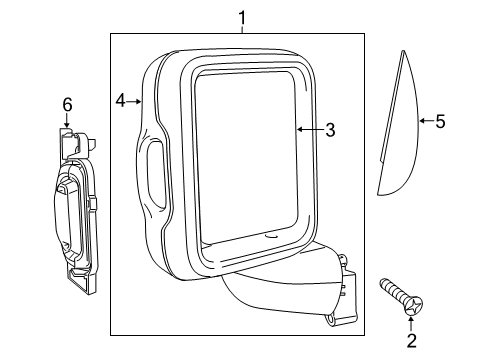 2022 Jeep Gladiator Mirrors Diagram 5