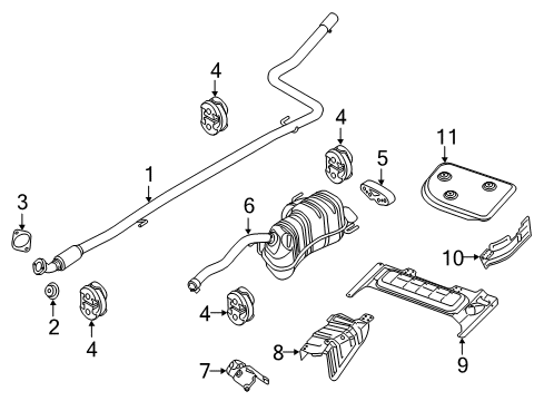 2022 Ram ProMaster City Exhaust Components Diagram