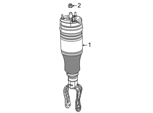 2023 Jeep Grand Wagoneer L Shocks & Components - Rear Diagram 1