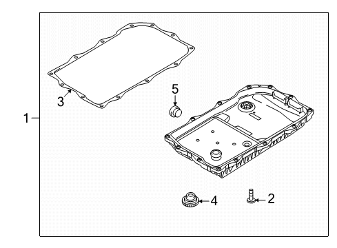 2023 Dodge Durango Transmission Components Diagram 1