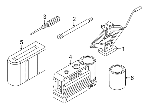 2022 Ram ProMaster City Spare Tire Carrier Diagram