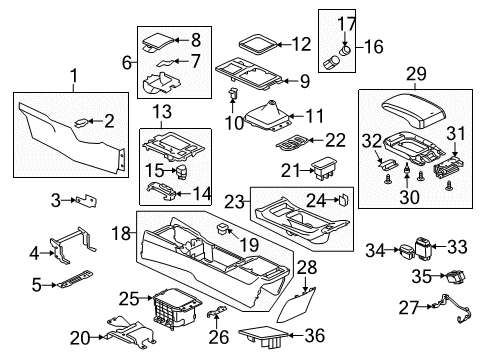 Cover-Accessory Socket Diagram for 8773A019