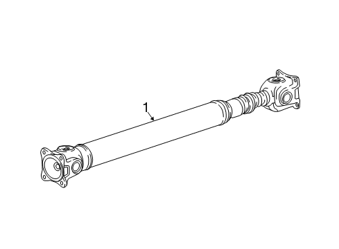 2021 Dodge Challenger Drive Shaft - Front Diagram