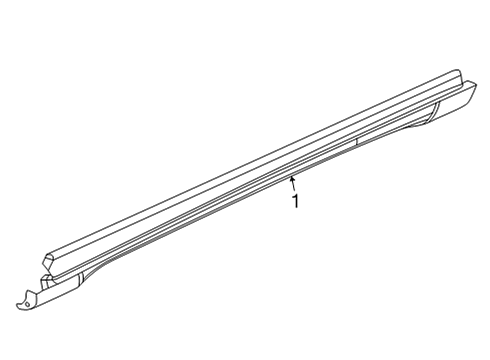 2022 Jeep Grand Wagoneer Exterior Trim - Pillars Diagram