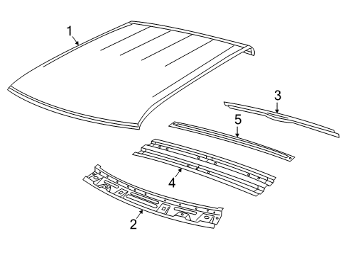 2022 Ram 2500 Roof & Components Diagram 4
